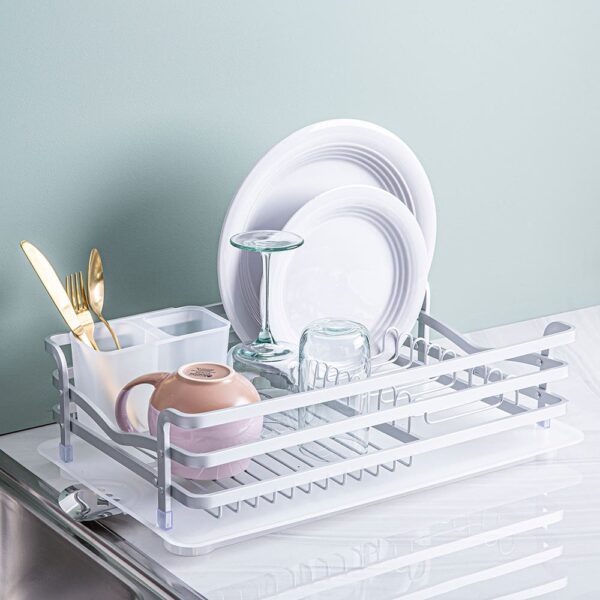 KSP Avanti Dish Rack with Tray (Aluminum) KSP Avanti Dish Rack with Tray (Aluminum)