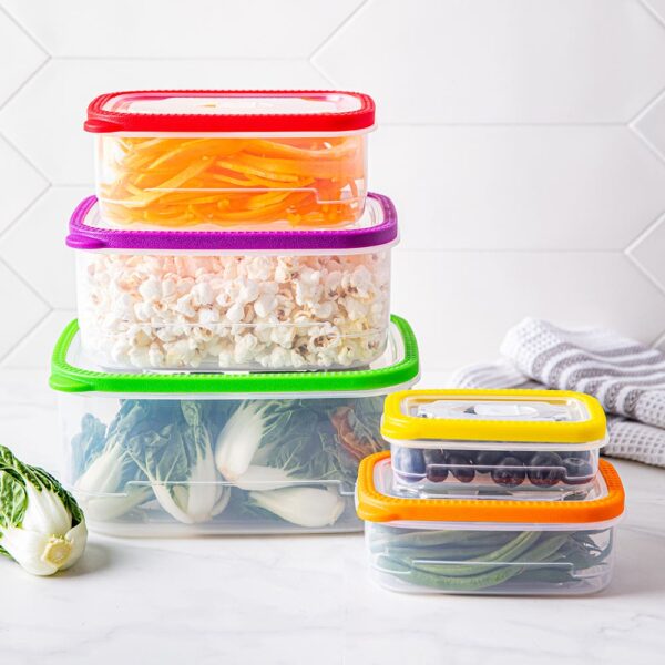 KSP Fresh Seal Rectangle Storage Container Combo Set of 10 KSP Fresh Seal Rectangle Storage Container Combo Set of 10