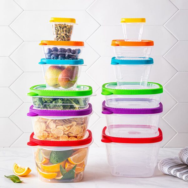 KSP Fresh Seal Storage Container Combo - Set of 24 (Multi Colour) KSP Fresh Seal Storage Container Combo - Set of 24 (Multi Colour)