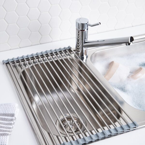 KSP Span Roll-Up Dish Drying Rack (Stainless Steel) KSP Span Roll-Up Dish Drying Rack (Stainless Steel)