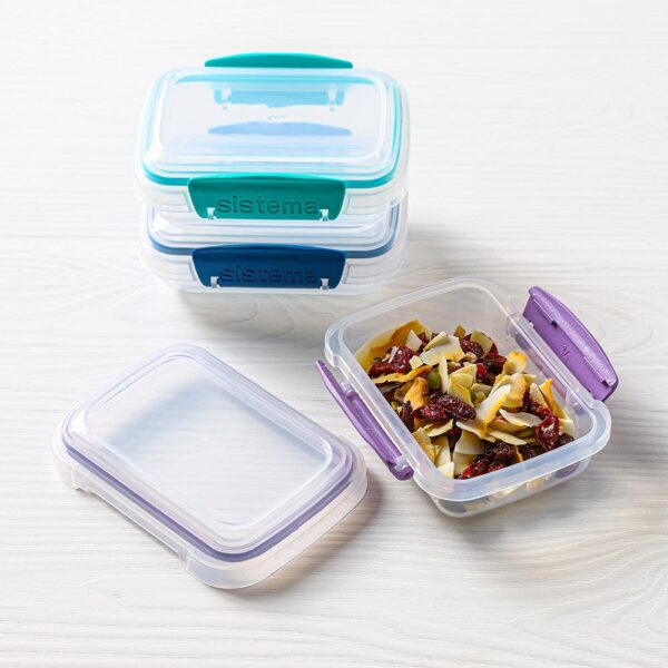 Sistema Klip It Rectangular Storage Container - S/3 (Multi Colour) Sistema Klip It Rectangular Storage Container - S/3 (Multi Colour)