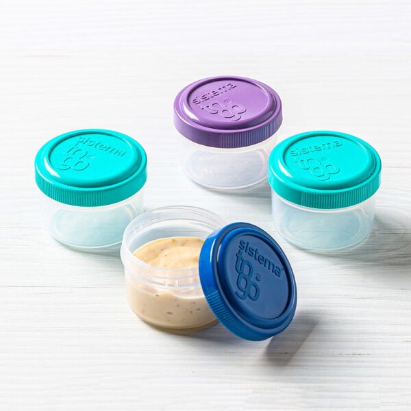 Sistema Klip It To Go 35ml Salad Dressing Container - Set of 4 Sistema Klip It To Go 35ml Salad Dressing Container - Set of 4
