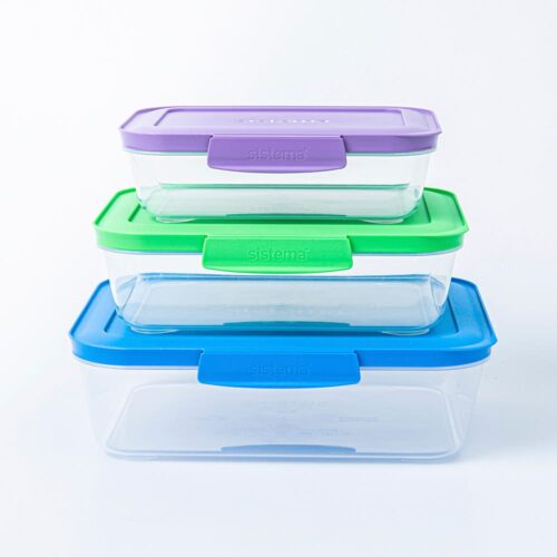 Sistema Nest-It Food Storage Container - Set of 3 (Multi Colour)
