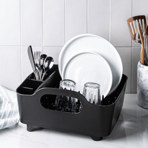 Umbra Tub Plastic Dish Rack (Black)
