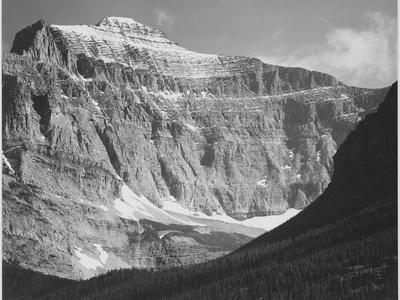 Close In View Of Mt Side "From Going-To-The-Sun Chalet Glacier National Park" Montana. 1933-1942 - Wall Art Print, 16x12