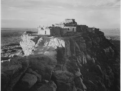 Full View Of The City On Top Of Mountain "Walpi Arizona 1941". 1941 - Wall Art Print, 16x12