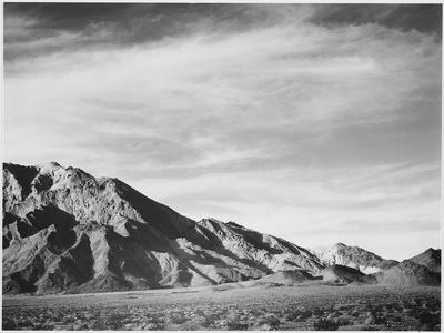 View Of Mountains "Near Death Valley" California 1933-1942 - Wall Art Print, 16x12