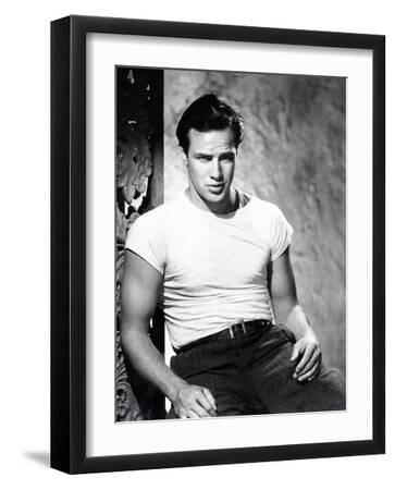 A Streetcar Named Desire, Marlon Brando 1951 - Black Framed Art Print Wall Art, 12x16 A Streetcar Named Desire, Marlon Brando 1951 - Black Framed Art Print Wall Art, 12x16
