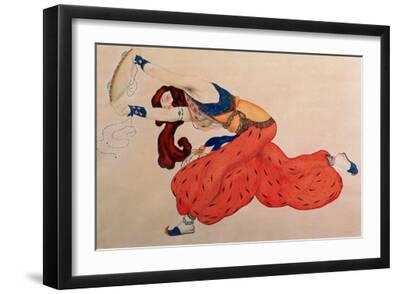 A Study for a Figure of a Dancer for Scheherazade - Black Framed Art Print Wall Art, 18x12
