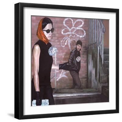 A Yearning, 2003 - Black Framed Art Print Wall Art, 16x16