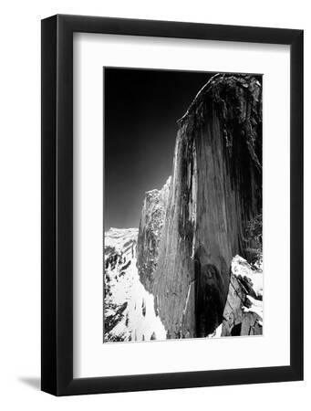 Ansel Adams Monolith The Face Of Half Dome - Black Framed Art Print Wall Art, 8x12 Ansel Adams Monolith The Face Of Half Dome - Black Framed Art Print Wall Art, 8x12