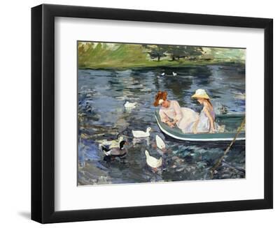 Cassatt: Summertime, 1894 - Black Framed Art Print Wall Art, 12x9