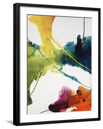 Celestial V - Black Framed Art Print Wall Art, 18x24