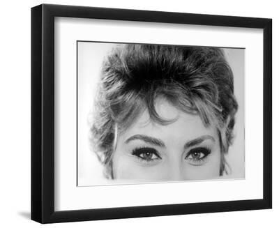 Close Up of the Eyes of Actress Sophia Loren - Black Framed Art Print Wall Art, 12x9 Close Up of the Eyes of Actress Sophia Loren - Black Framed Art Print Wall Art, 12x9