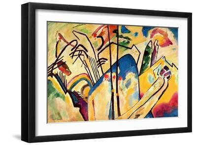 Composition No. 4, 1911 - Black Framed Art Print Wall Art, 18x12
