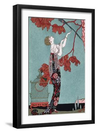 Fashion Illustration, 1914 - Black Framed Art Print Wall Art, 12x18
