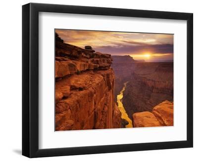 Grand Canyon from Toroweap Point - Black Framed Art Print Wall Art, 12x9