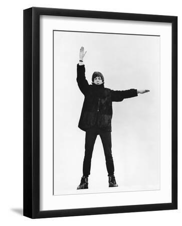 Help! - Black Framed Art Print Wall Art, 12x16