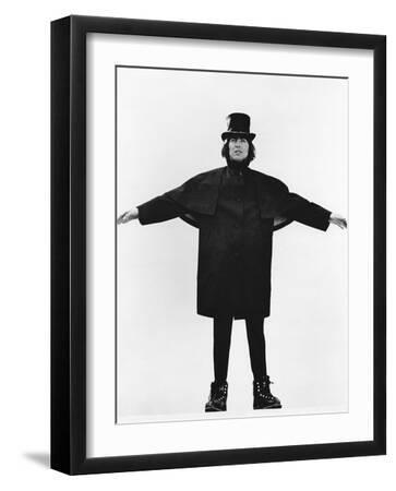 Help! - Black Framed Art Print Wall Art, 12x16