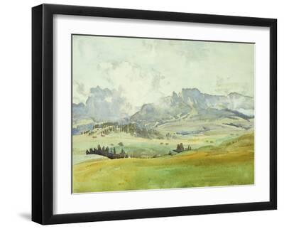 In the Dolomites, 1914 - Black Framed Art Print Wall Art, 16x12
