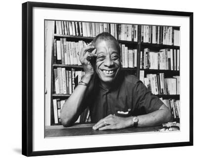 James Baldwin - Black Framed Art Print Wall Art, 24x18