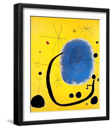 L'Oro dell' Azzurro - Black Framed Art Print Wall Art, 16x20