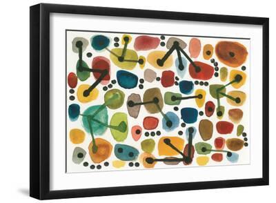Mid Century I - Black Framed Art Print Wall Art, 18x12
