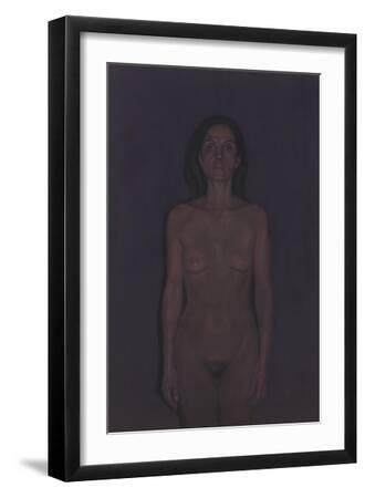 Nude I, 2008 - Black Framed Art Print Wall Art, 12x18