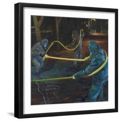 Pentagrass, 2006 - Black Framed Art Print Wall Art, 16x16