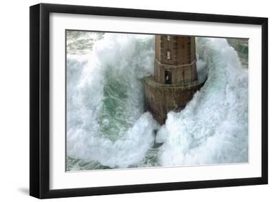 Phares dans la Tempête – La Jument - Black Framed Art Print Wall Art, 18x12