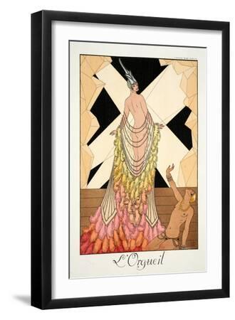 Pride, from 'Falbalas and Fanfreluches, Almanach des Modes Présentes, Passées et Futures', 1925 - Black Framed Art Print Wall Art, 12x18