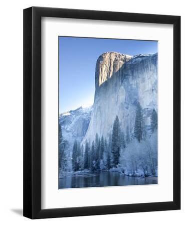 Scenic Image of El Capitan in Yosemite National Park. - Black Framed Art Print Wall Art, 9x12 Scenic Image of El Capitan in Yosemite National Park. - Black Framed Art Print Wall Art, 9x12