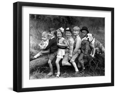 Series the Little Rascals/Our Gang Comedies C. 1932 - Black Framed Art Print Wall Art, 16x12 Series the Little Rascals/Our Gang Comedies C. 1932 - Black Framed Art Print Wall Art, 16x12
