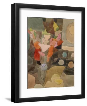 Still Life with Gladioli; Gladiolen Still Leben - Black Framed Art Print Wall Art, 9x12