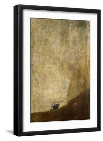 The Dog - Black Framed Art Print Wall Art, 12x18