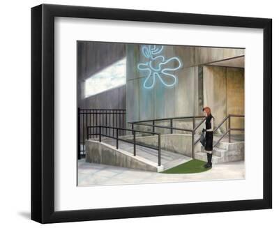The Federal Building, 2005 - Black Framed Art Print Wall Art, 12x9