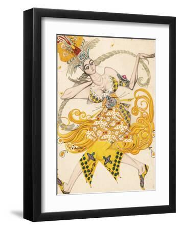 The Firebird Ballet - Black Framed Art Print Wall Art, 14x18
