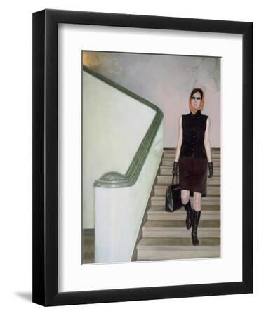 The Gait, 2004 - Black Framed Art Print Wall Art, 9x12