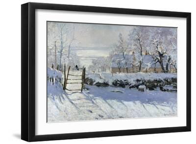The Magpie, 1869 - Black Framed Art Print Wall Art, 18x12