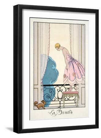 The Mouse, from 'Falbalas and Fanfreluches, Almanach des Modes Présentes, P - Black Framed Art Print Wall Art, 12x18