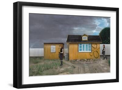 The Night on Every Day, 2005 - Black Framed Art Print Wall Art, 18x12