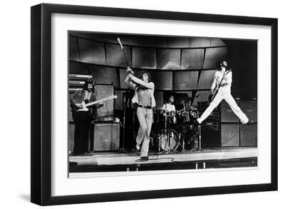 The Who on Stage in 1969 - Black Framed Art Print Wall Art, 18x12