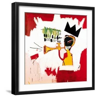 Trumpet, 1984 - Black Framed Art Print Wall Art, 16x16