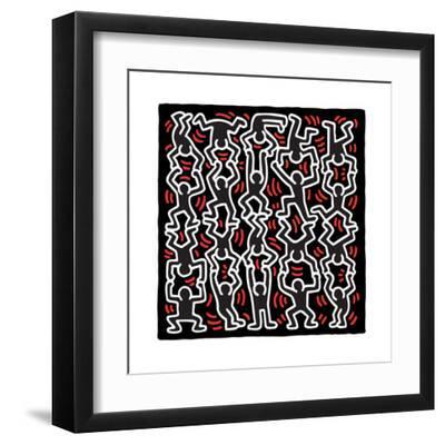 Untitled Pop Art - Black Framed Art Print Wall Art, 12x12