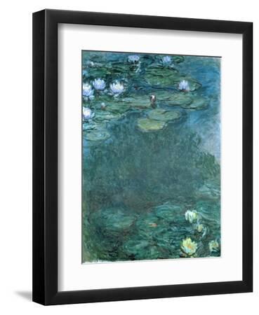 Water-Lilies - Black Framed Art Print Wall Art, 9x12