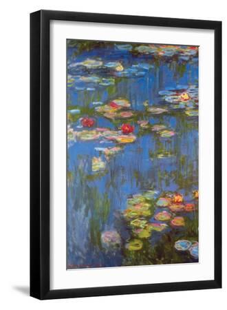 Water Lilies No. 3 - Black Framed Art Print Wall Art, 12x18