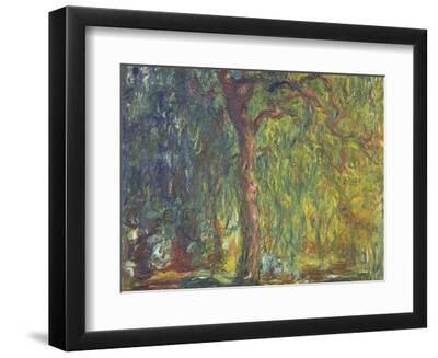 Weeping Willow - Black Framed Art Print Wall Art, 12x9