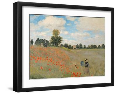 Wild Poppies, Near Argenteuil (Les Coquelicots: Environs D'Argenteuil), 1873 - Black Framed Art Print Wall Art, 16x12