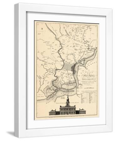 1777, Philadelphia 1777, Pennsylvania, United States - White Framed Art Print Wall Art, 12x16