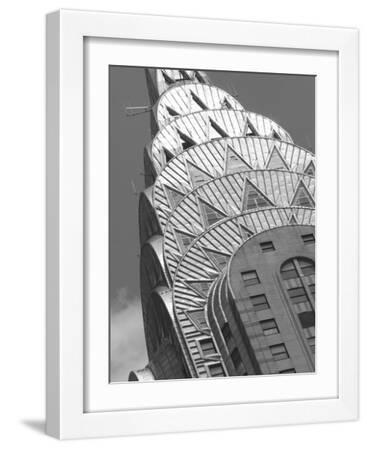 Chrysler Detail - White Framed Art Print Wall Art, 12x16 Chrysler Detail - White Framed Art Print Wall Art, 12x16
